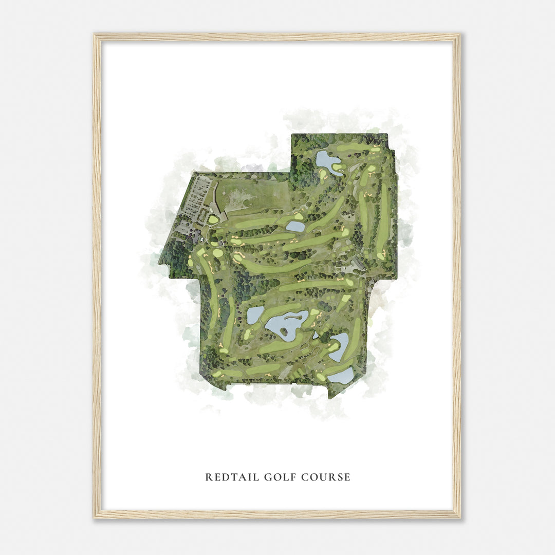 Print of Redtail Golf Course Classic Map