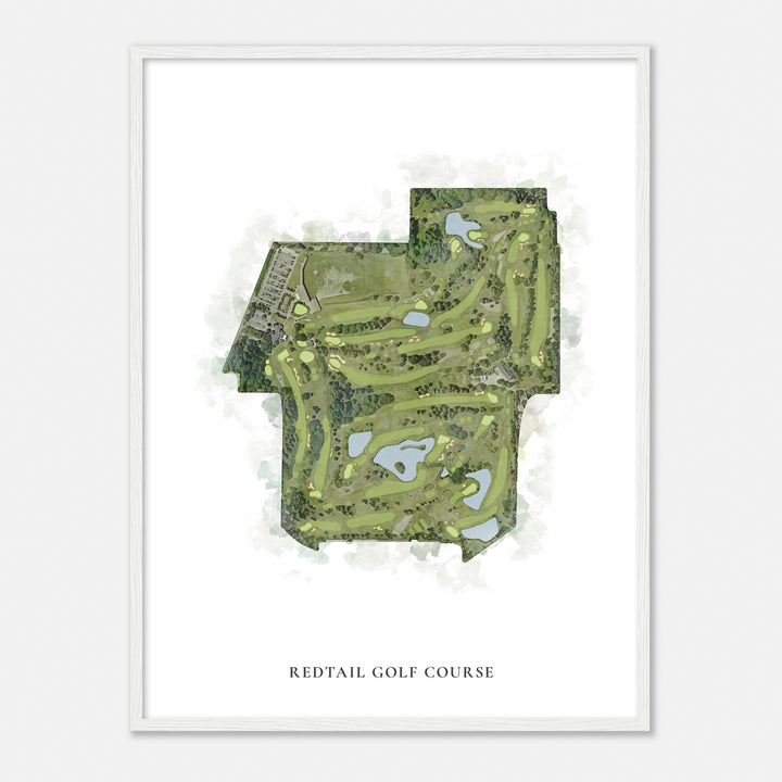 Print of Redtail Golf Course Classic Map