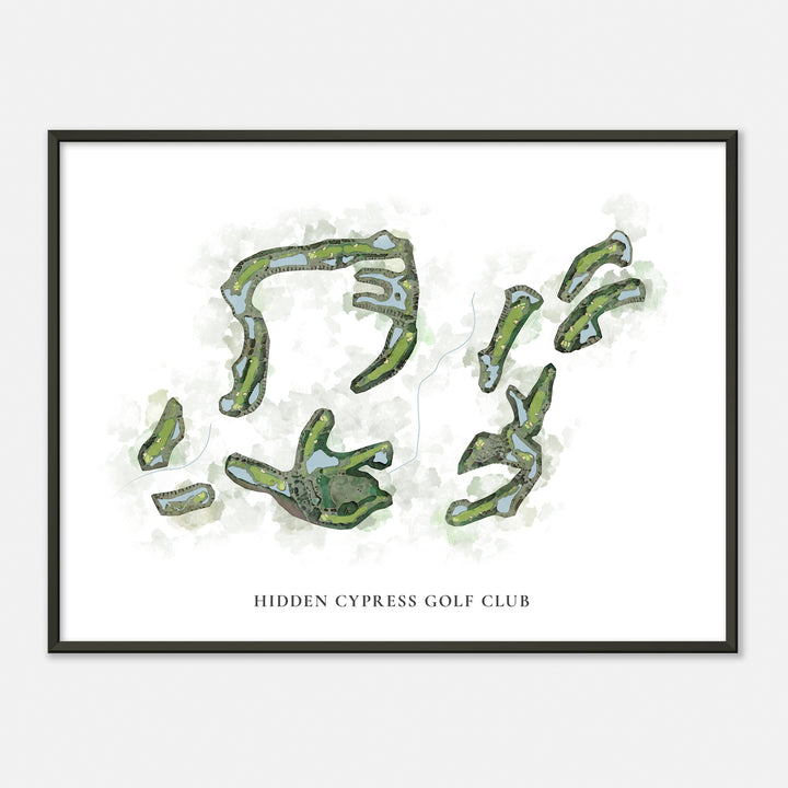 Print of Hidden Cypress Golf Club Classic Map