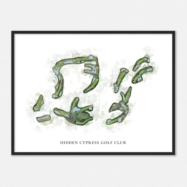 Print of Hidden Cypress Golf Club Classic Map