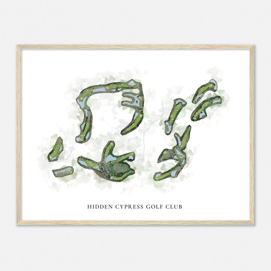 Print of Hidden Cypress Golf Club Classic Map