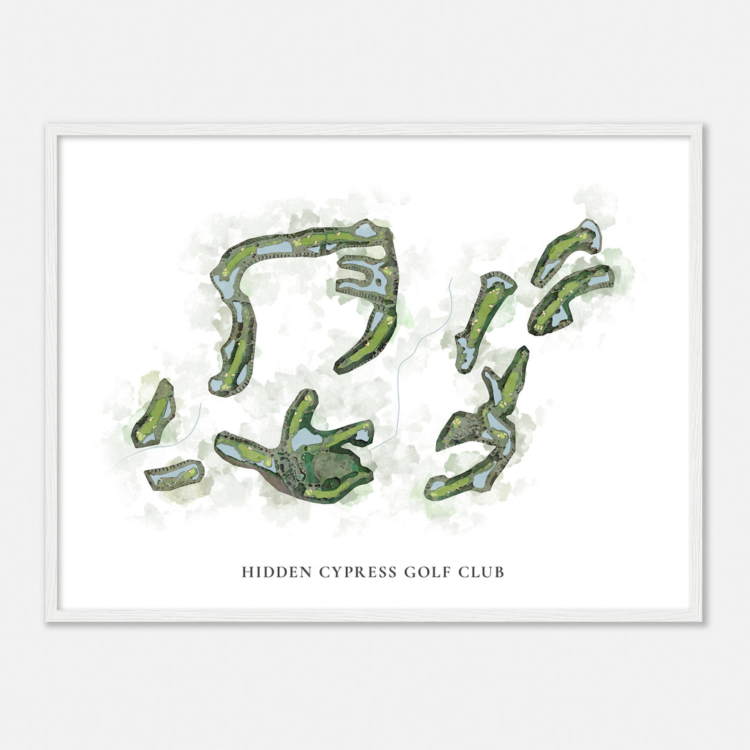 Print of Hidden Cypress Golf Club Classic Map