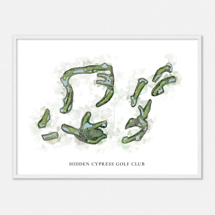 Print of Hidden Cypress Golf Club Classic Map