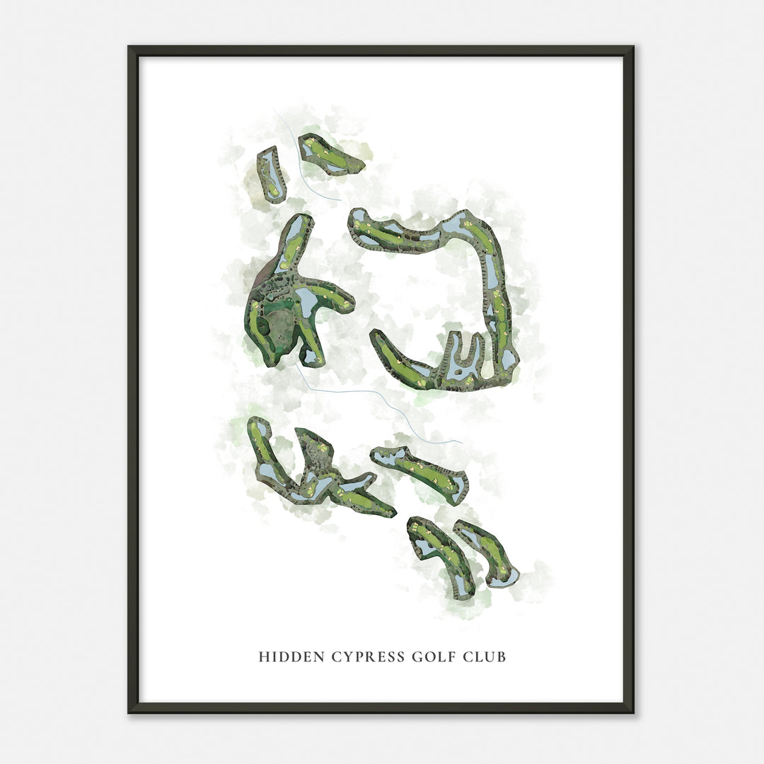 Print of Hidden Cypress Golf Club Classic Map