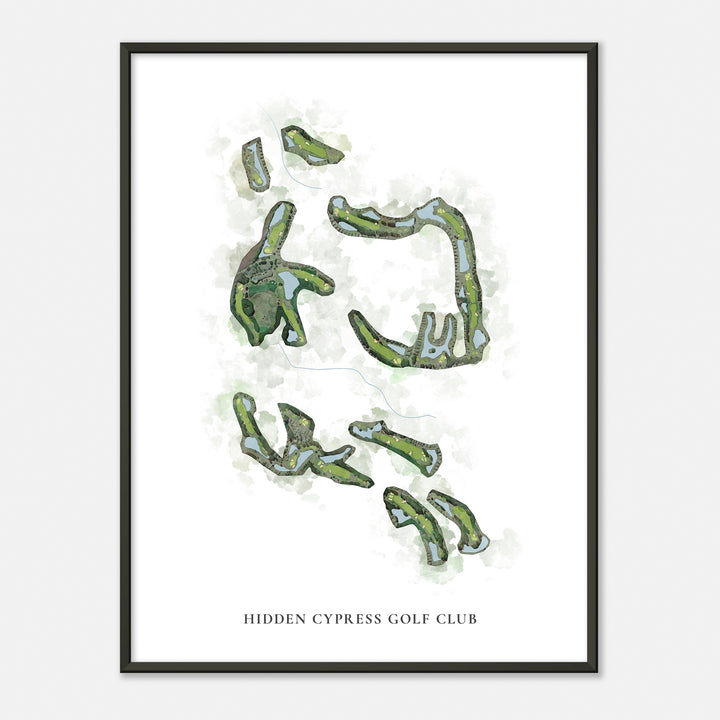 Print of Hidden Cypress Golf Club Classic Map
