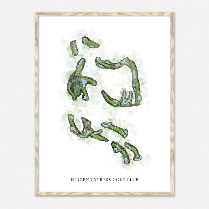 Print of Hidden Cypress Golf Club Classic Map