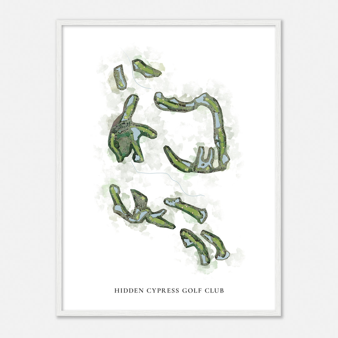 Print of Hidden Cypress Golf Club Classic Map