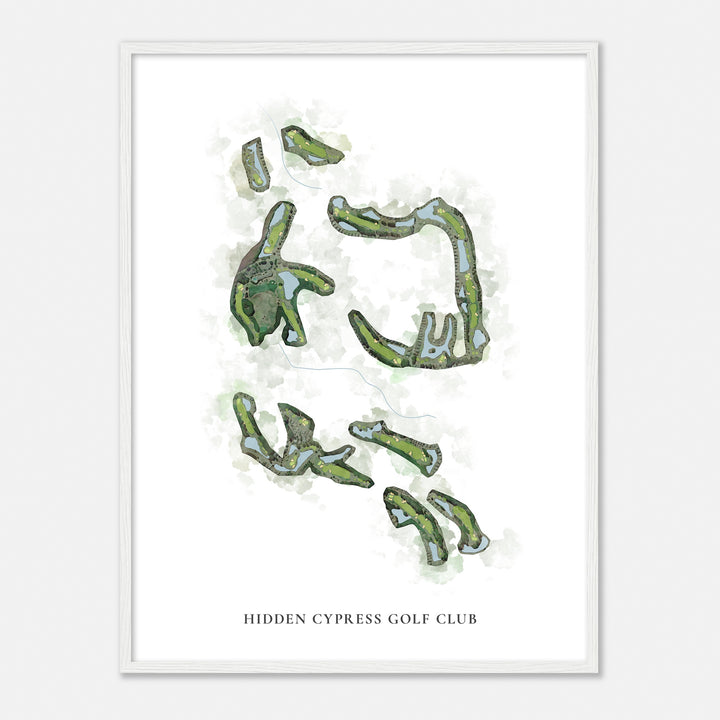 Print of Hidden Cypress Golf Club Classic Map