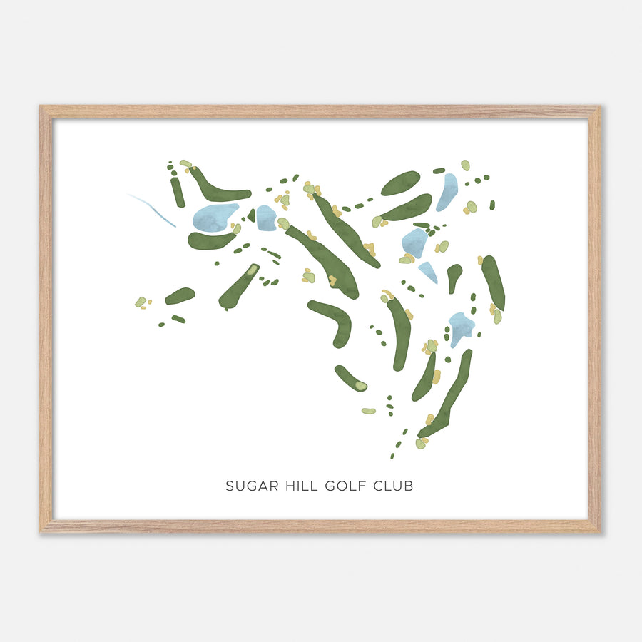 Print of Sugar Hill Golf Club Modern Map