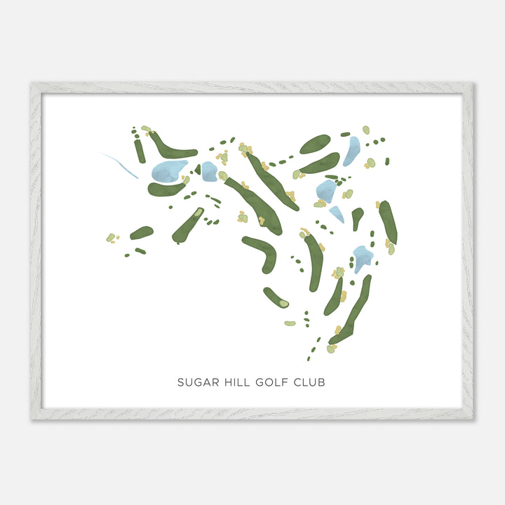 Print of Sugar Hill Golf Club Modern Map
