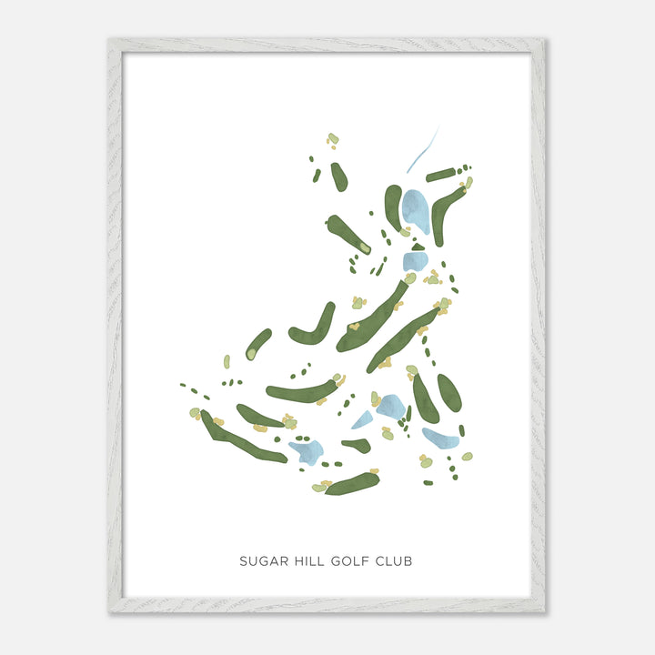 Print of Sugar Hill Golf Club Modern Map