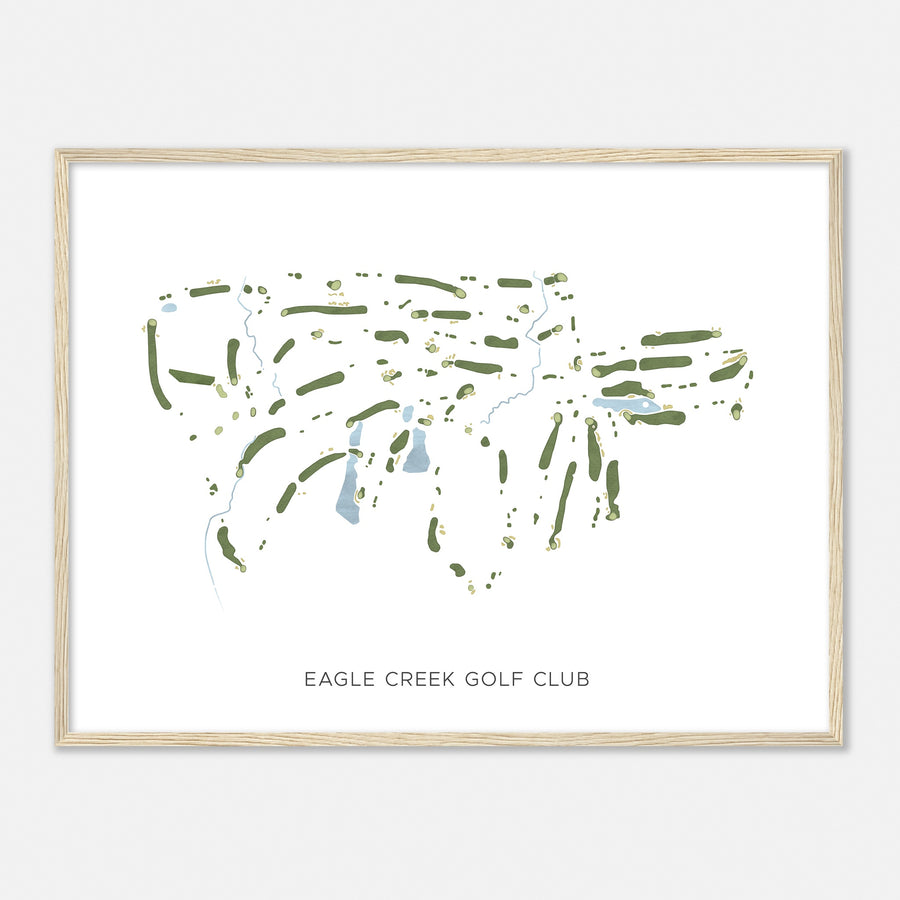 Print of Eagle Creek Golf Club Modern Map