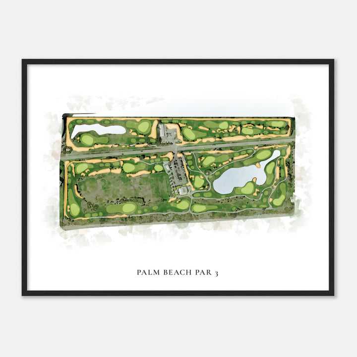 Print of Palm Beach Par 3 Classic Map