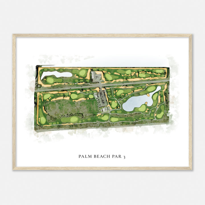 Print of Palm Beach Par 3 Classic Map