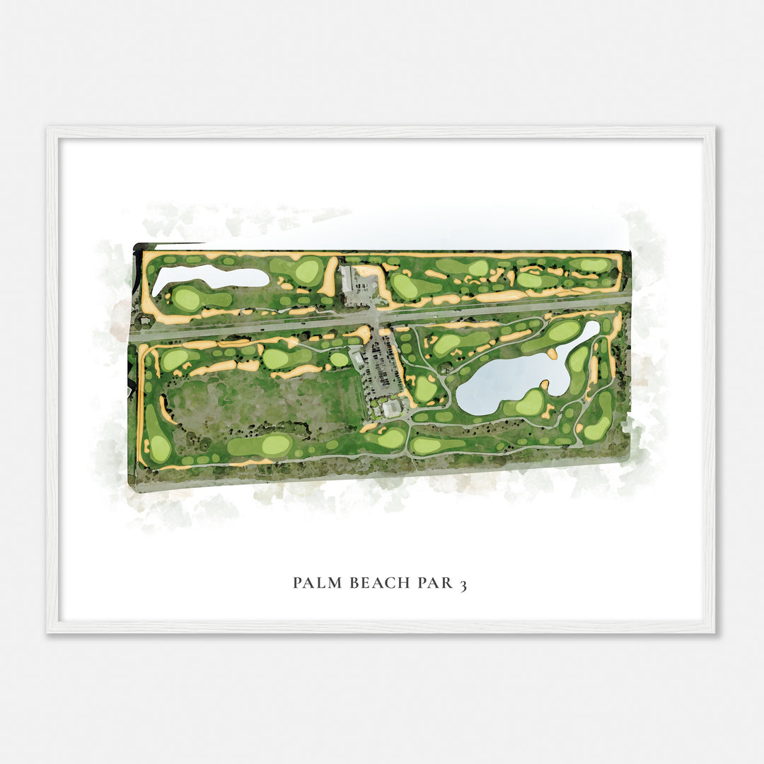 Print of Palm Beach Par 3 Classic Map