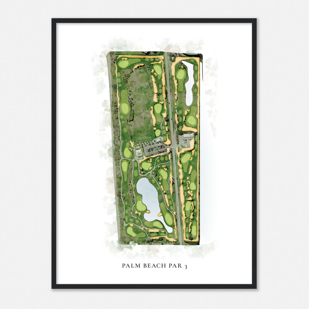 Print of Palm Beach Par 3 Classic Map