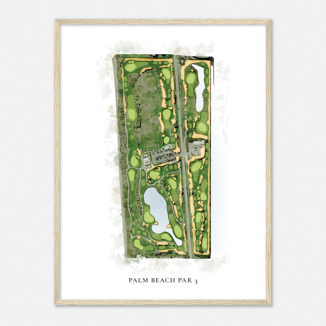 Print of Palm Beach Par 3 Classic Map