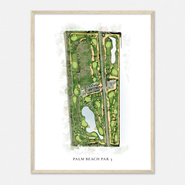 Print of Palm Beach Par 3 Classic Map