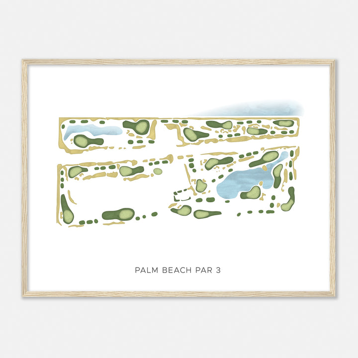 Print of Palm Beach Par 3 Modern Map