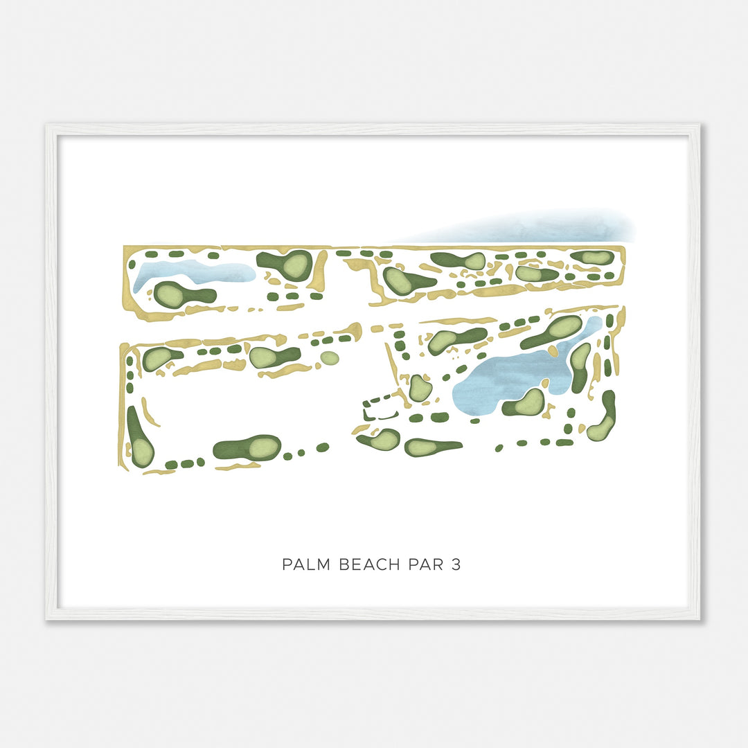 Print of Palm Beach Par 3 Modern Map