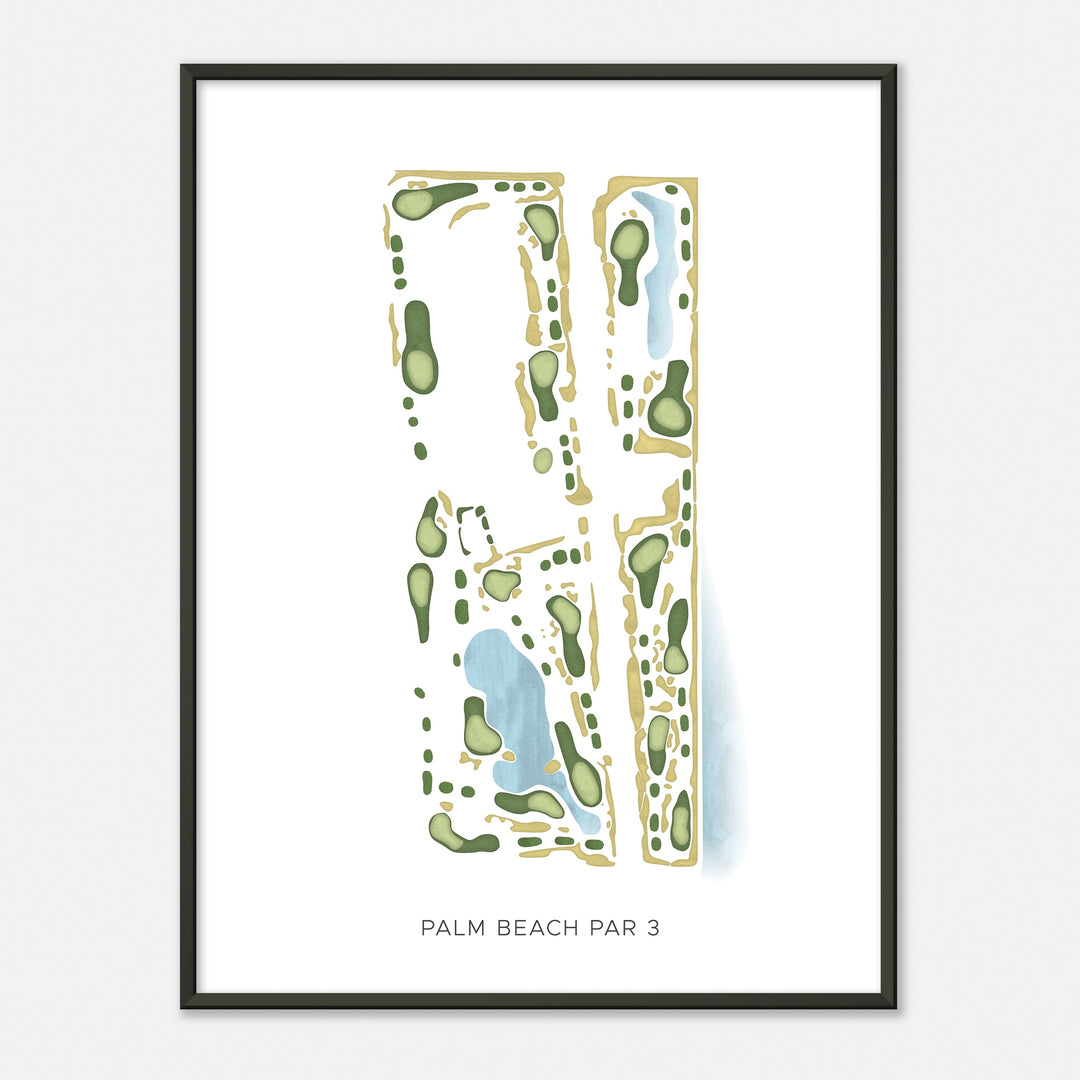 Print of Palm Beach Par 3 Modern Map