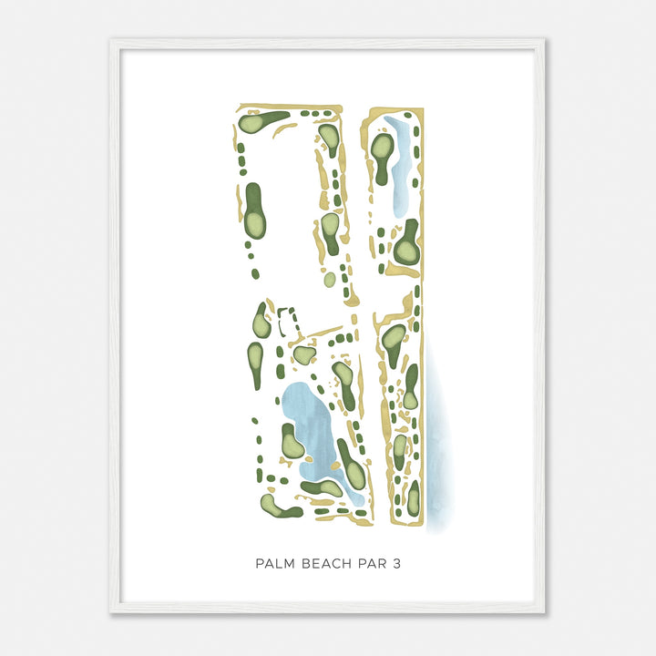 Print of Palm Beach Par 3 Modern Map