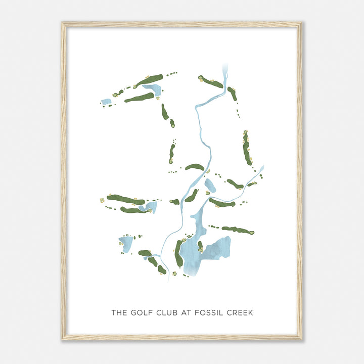 Print of The Golf Club At Fossil Creek Modern Map
