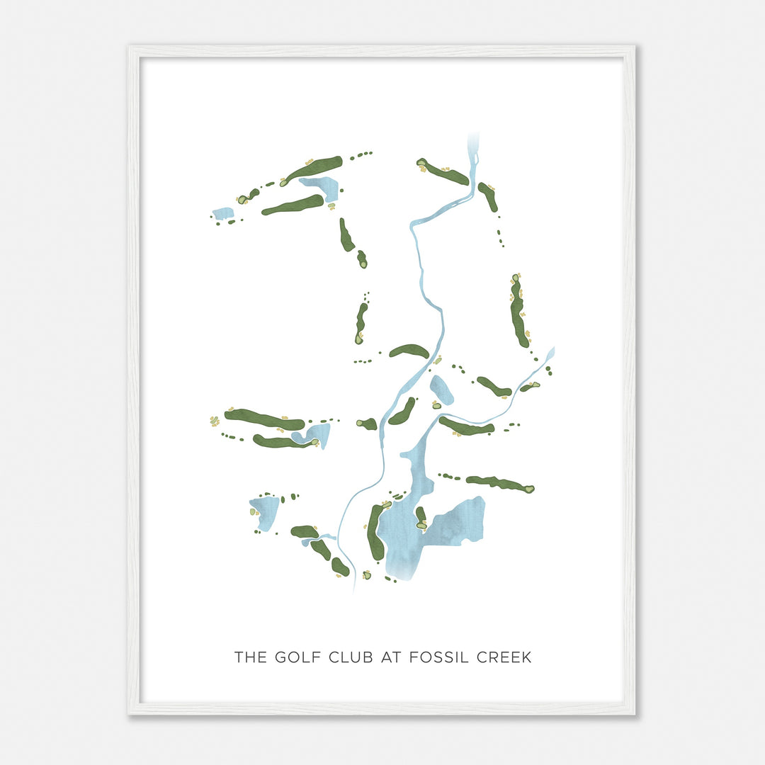 Print of The Golf Club At Fossil Creek Modern Map