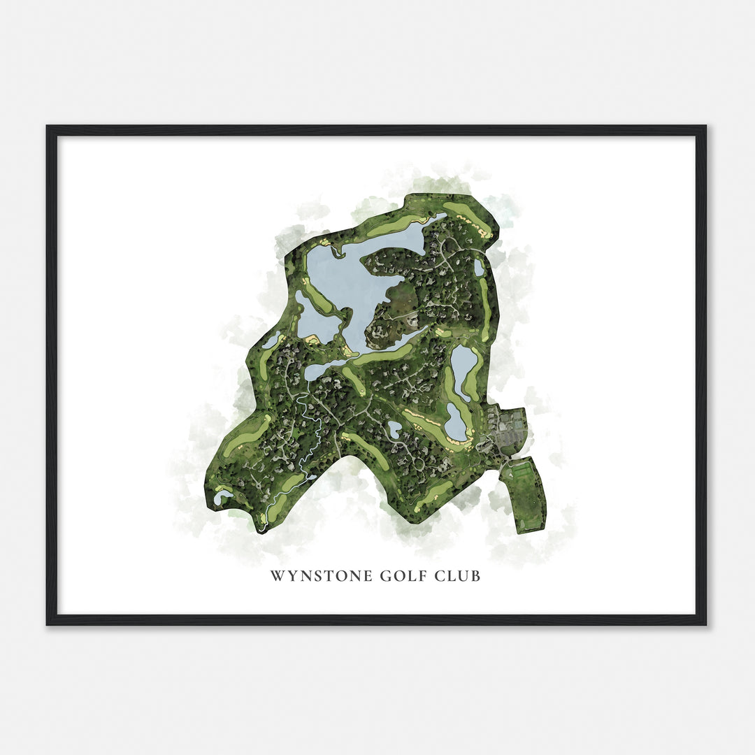 Print of Wynstone Golf Club Classic Map