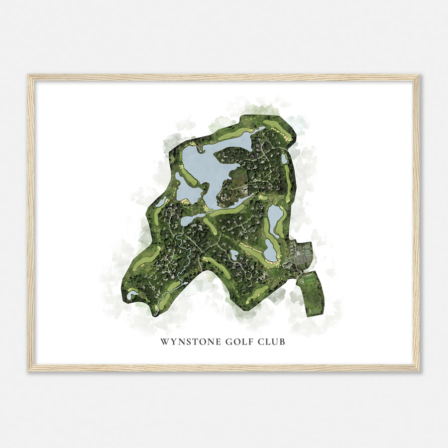 Print of Wynstone Golf Club Classic Map