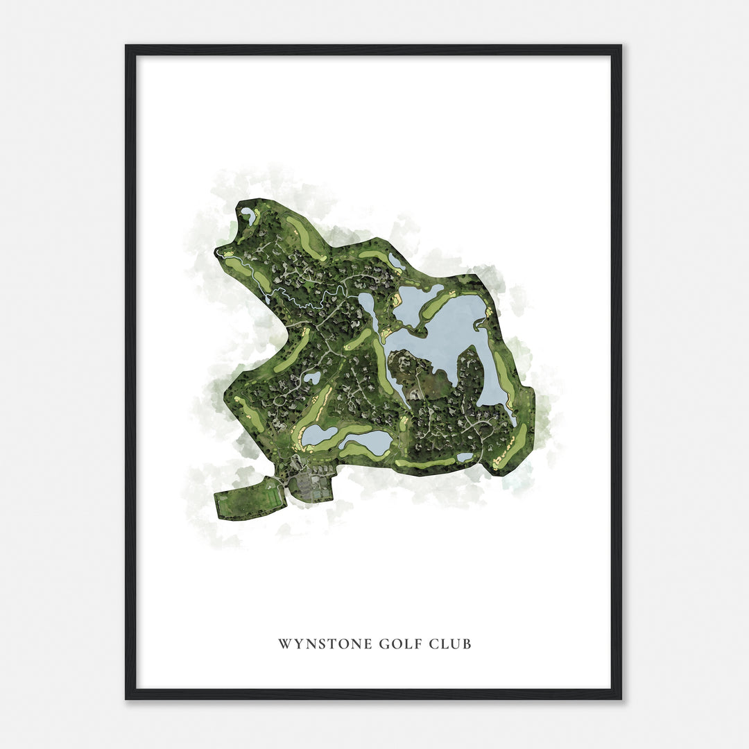 Print of Wynstone Golf Club Classic Map