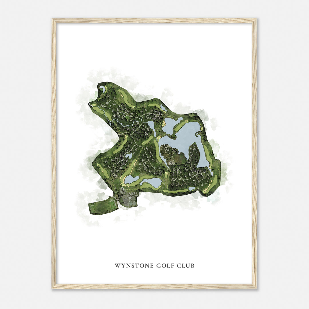 Print of Wynstone Golf Club Classic Map