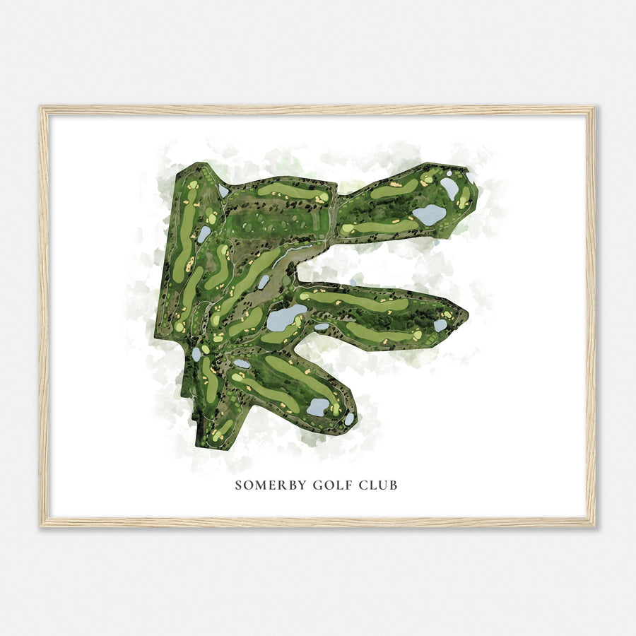 Print of Somerby Golf Club Classic Map