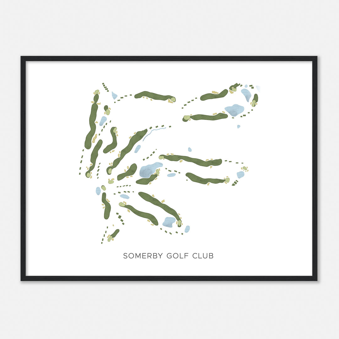 Print of Somerby Golf Club Modern Map