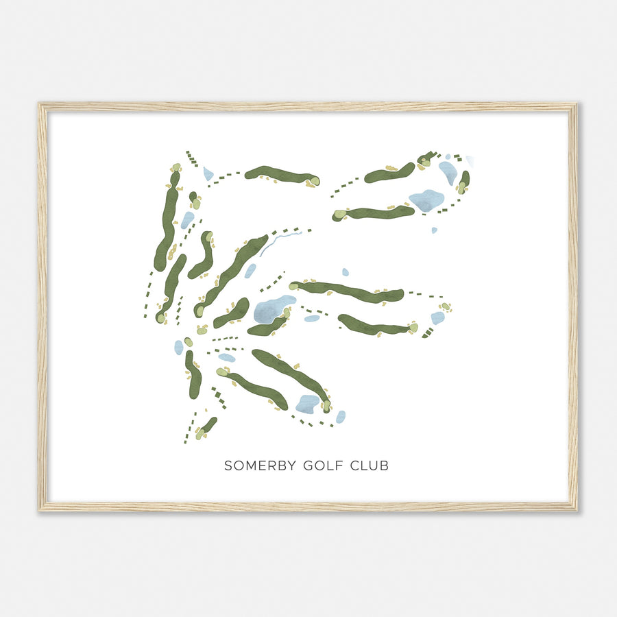 Print of Somerby Golf Club Modern Map