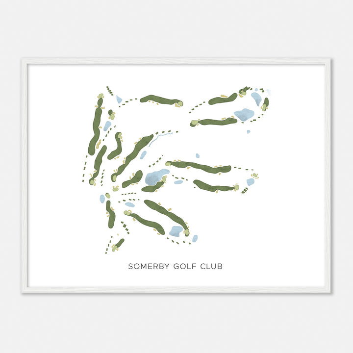 Print of Somerby Golf Club Modern Map