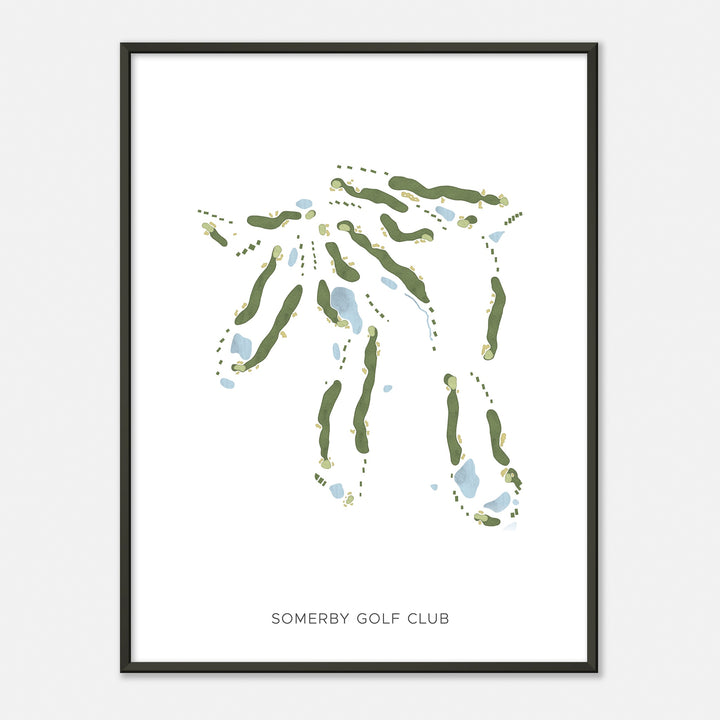 Print of Somerby Golf Club Modern Map