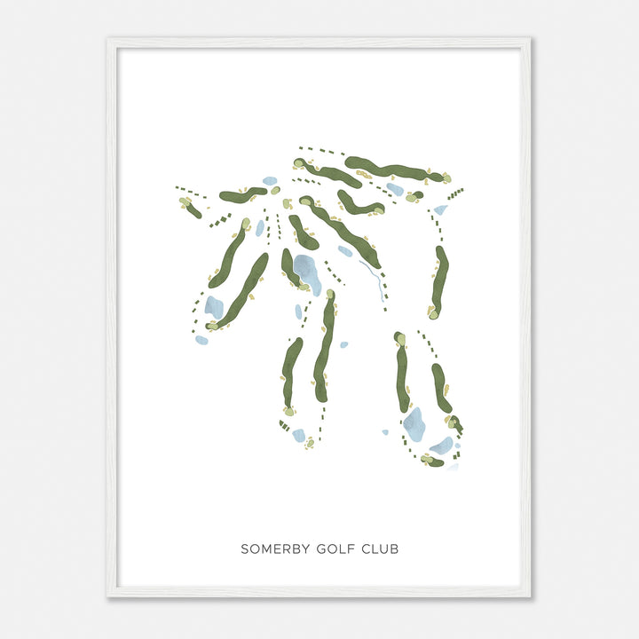 Print of Somerby Golf Club Modern Map