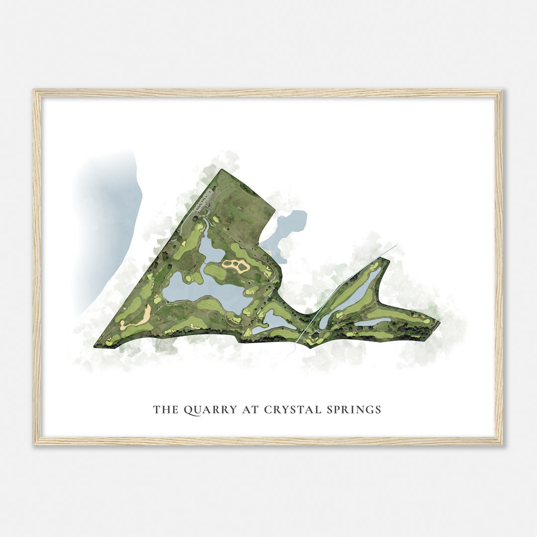 Print of The Quarry At Crystal Springs Classic Map