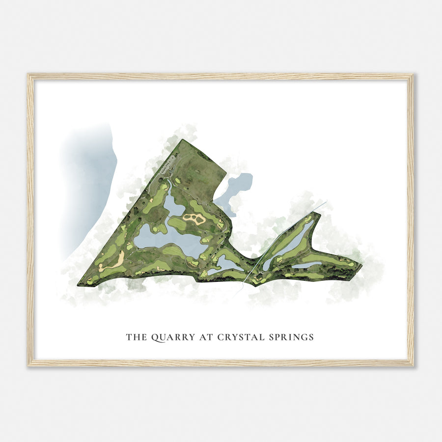 Print of The Quarry At Crystal Springs Classic Map