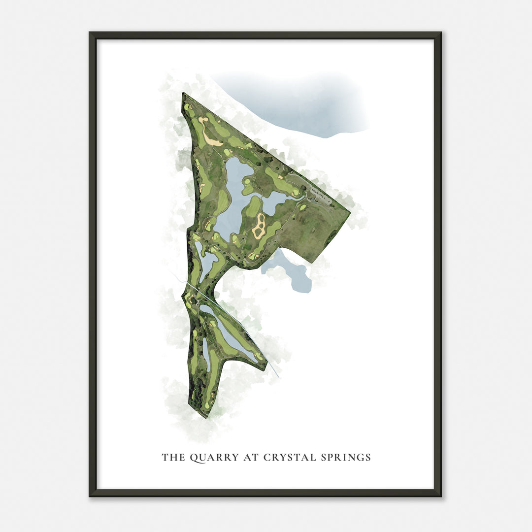 Print of The Quarry At Crystal Springs Classic Map