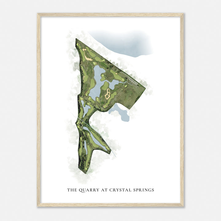 Print of The Quarry At Crystal Springs Classic Map