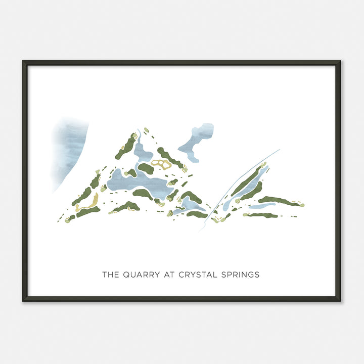 Print of The Quarry At Crystal Springs Modern Map