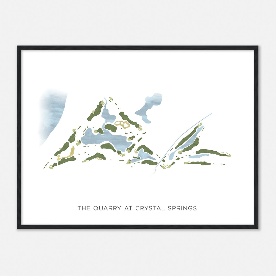Print of The Quarry At Crystal Springs Modern Map