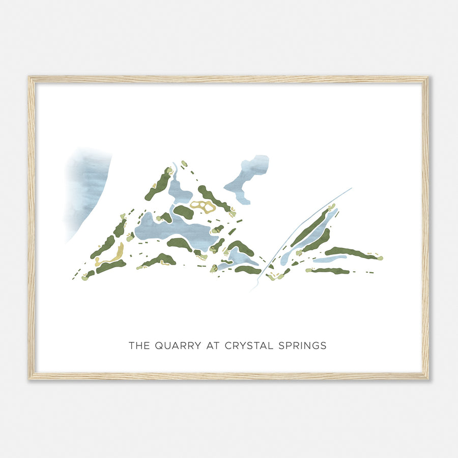 Print of The Quarry At Crystal Springs Modern Map