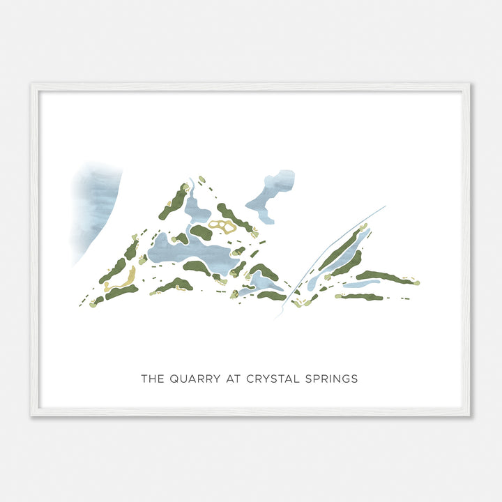 Print of The Quarry At Crystal Springs Modern Map