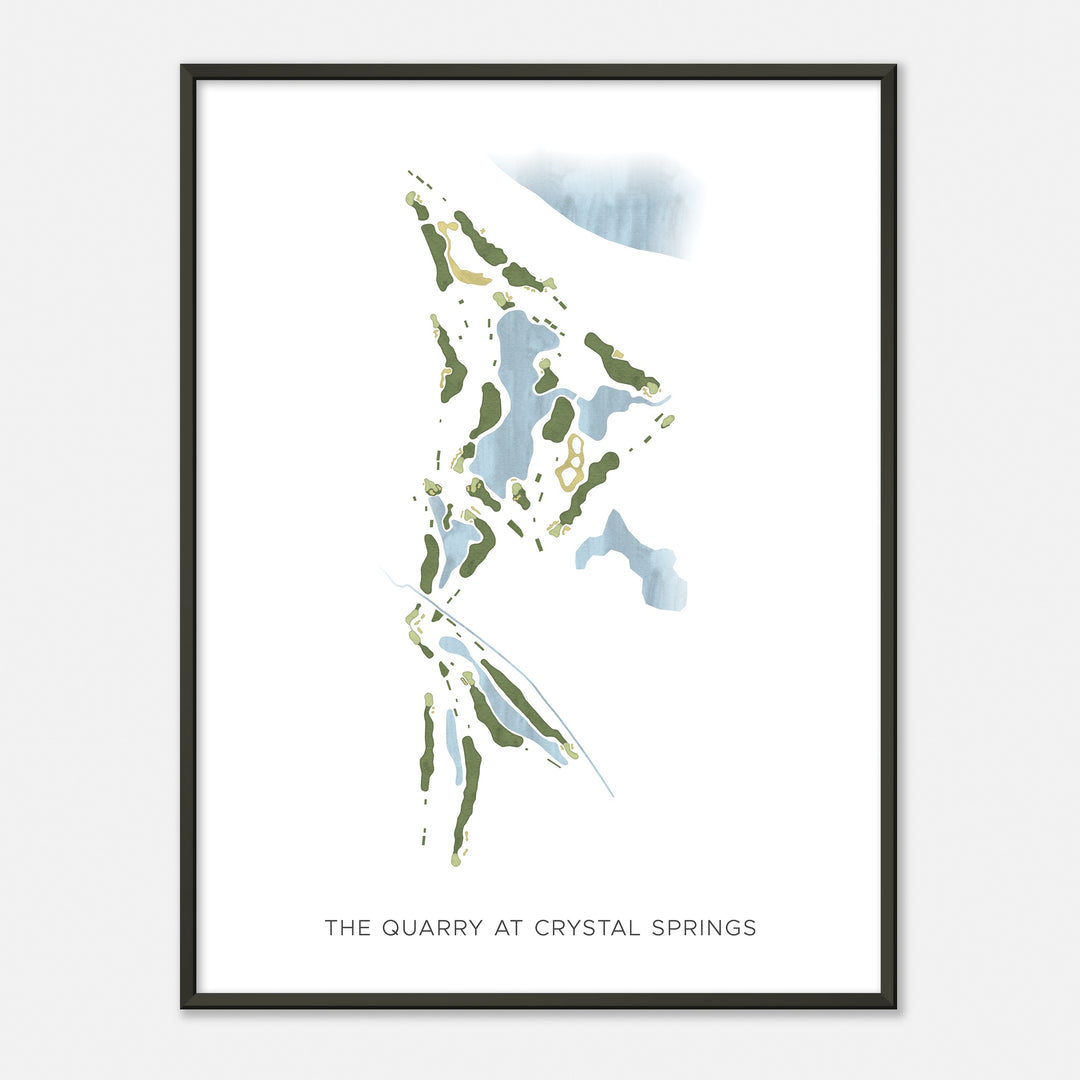 Print of The Quarry At Crystal Springs Modern Map