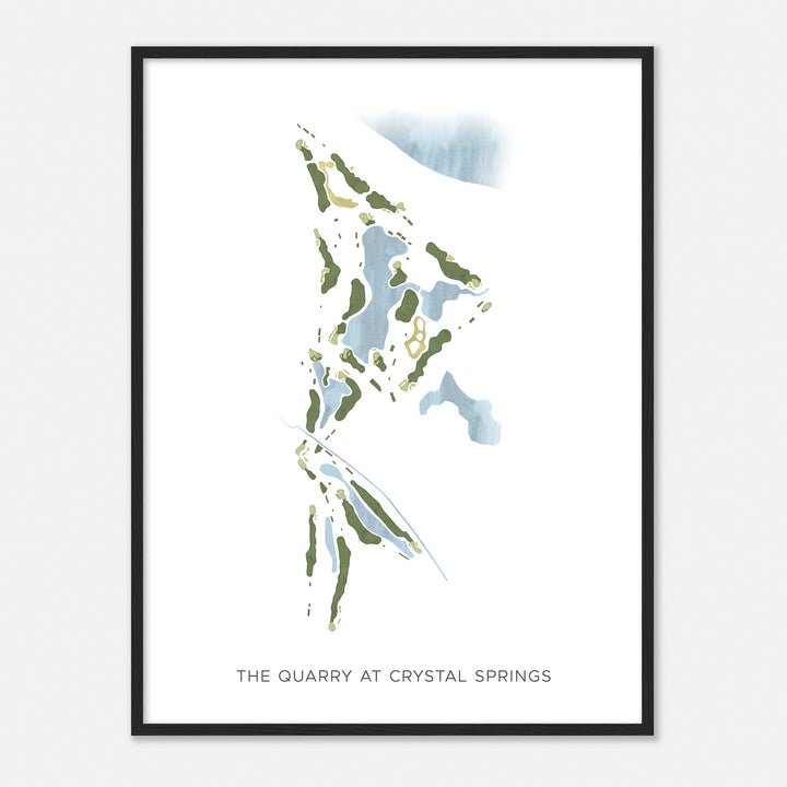Print of The Quarry At Crystal Springs Modern Map