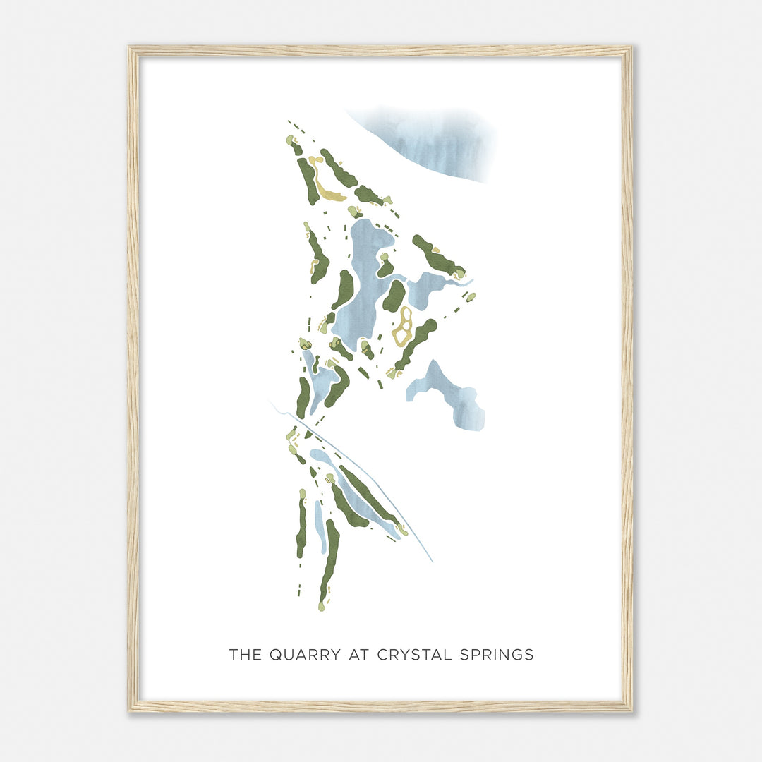 Print of The Quarry At Crystal Springs Modern Map