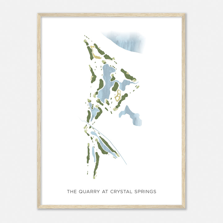 Print of The Quarry At Crystal Springs Modern Map